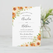 Invitation Aquarelle d'été Floral Aquarelle Mariage Inviter (Debout devant)