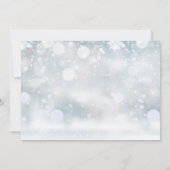 Invitation Aquarelle d'hiver Fête des mariées de verdure (Dos)