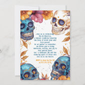 Invitation đ Aquarelle DĂa de Muertos (Dos)