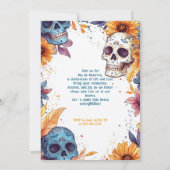 Invitation 💀 Aquarelle Día de Muertos (Dos)