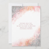 Invitation Aquarelle diamant bleu luxe rose or doux 16 (Dos)