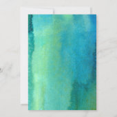 Invitation Aquarelle Dino & Baby shower Feuille Tropical (Dos)