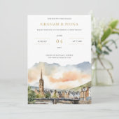 Invitation aquarelle d'Inverness (Debout devant)