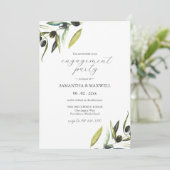 Invitation Aquarelle Direction de l'olivier Parti d'engagemen (Debout devant)