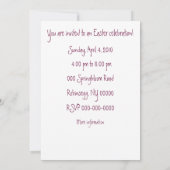 Invitation Aquarelle d'iris (Dos)