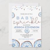 Invitation Aquarelle Donuts Baby Sprinkle Douche (Devant)