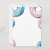Invitation Aquarelle Donuts Twin Boy Girl Baby shower (Dos)