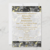 Invitation Aquarelle d'or noir Art 2025 (Dos)