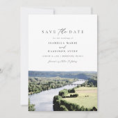 Invitation Aquarelle Dordogne Sud France Enregistrer la date (Devant)