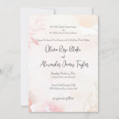Invitation Aquarelle douce Blush FlorMariage (Devant)