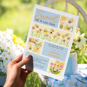 Invitation Aquarelle douce comme peut être baby shower mignon