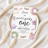 Invitation Aquarelle douce et Éffrayante un premier anniversa