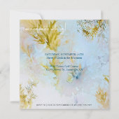 Invitation Aquarelle douce Feuilles paradisiaques Surprise An (Dos)