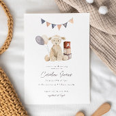 Invitation Aquarelle douce Lamb Baby shower bébé jouet