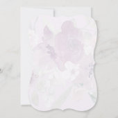 Invitation Aquarelle douce Mariage photo (Dos)