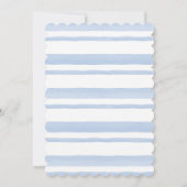 Invitation Aquarelle douce Pointez Pêche Baby shower garçon (Dos)