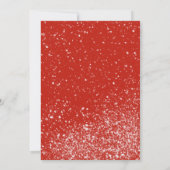 Invitation Aquarelle Douleur moche fête de vacances (Dos)