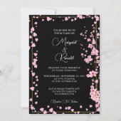 Invitation Aquarelle du bouquet Cherry Blossom (Devant)