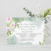 Invitation Aquarelle du dîner de répétition (Debout devant)