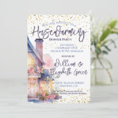 Invitation Aquarelle du ménage (Debout devant)