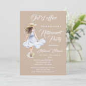 Invitation Aquarelle du Parti de la retraite des femmes (Debout devant)