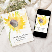 Invitation Aquarelle du vase de tournesol jaune Anniversaire