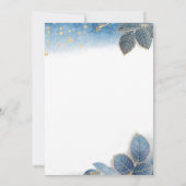 Invitation Aquarelle Dusty Bleu Moderne Graduation Party (Dos)