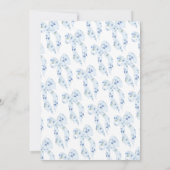 Invitation Aquarelle Dusty Blue Tying Fête des mariées de noe (Dos)