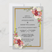 Invitation Aquarelle Dusty Gris Or Blush Mariage Inv (Devant)