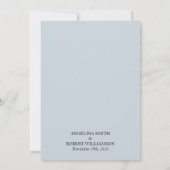 Invitation Aquarelle Dusty Gris Or Blush Peach Mariage (Dos)