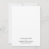 Invitation Aquarelle Dusty Gris Or Blush Peach Mariage (Dos)