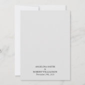 Invitation Aquarelle Dusty Gris Or Blush Peach Mariage (Dos)