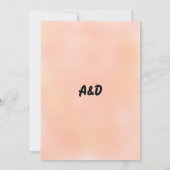 Invitation Aquarelle Dusty Rose Rustic Summer Floral Mariage (Dos)