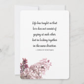 Invitation Aquarelle Dusty Roses Mariage Boho romantique (Dos)