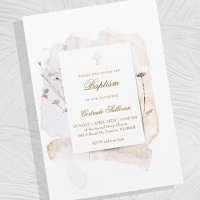 aquarelle éclaboussures et fleurs n3 | Baptême