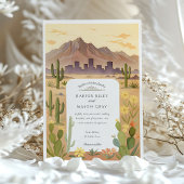 Invitation Aquarelle El Paso Texas Mariage