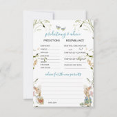 Invitation Aquarelle Elegant Fleur sauvage Peter Rabbit Predi (Devant)