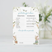 Invitation Aquarelle Elegant Fleur sauvage Peter Rabbit Predi (Debout devant)