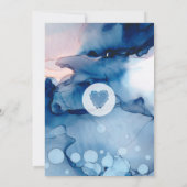 Invitation *~* Aquarelle Elégant Mariage Aquarelle tendance (Dos)