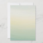 Invitation Aquarelle Élégante graduation Fleur sauvageInvitat (Dos)