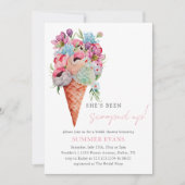 Invitation Aquarelle Elle a été récupérée Fête des mariées (Devant)