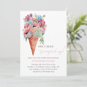 Invitation Aquarelle Elle a été récupérée Fête des mariées (Debout devant)