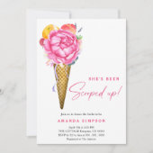 Invitation Aquarelle Elle a été récupérée Fête des mariées (Devant)