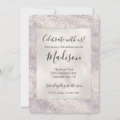 Invitation Aquarelle Empreinte de léopard de glam jaune (Devant)