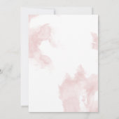 Invitation Aquarelle en argent Rose transparent TheBarefootBr (Dos)