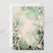 Invitation Aquarelle Encre Splash Olive Under the Sea Sweet 1 (Dos)