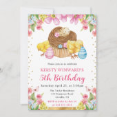 Invitation Aquarelle Époux de Pâques Printemps 5e anniversair (Devant)