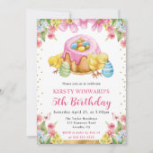 Invitation Aquarelle Époux de Pâques Printemps 5e anniversair (Devant)