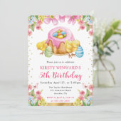 Invitation Aquarelle Époux de Pâques Printemps 5e anniversair (Debout devant)