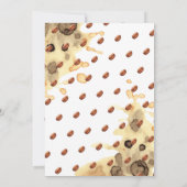 Invitation Aquarelle Espresso Martini Fête des mariées (Dos)